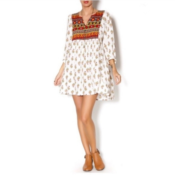 Umgee Dresses & Skirts - Umgee Boho Tribal Print Dresd